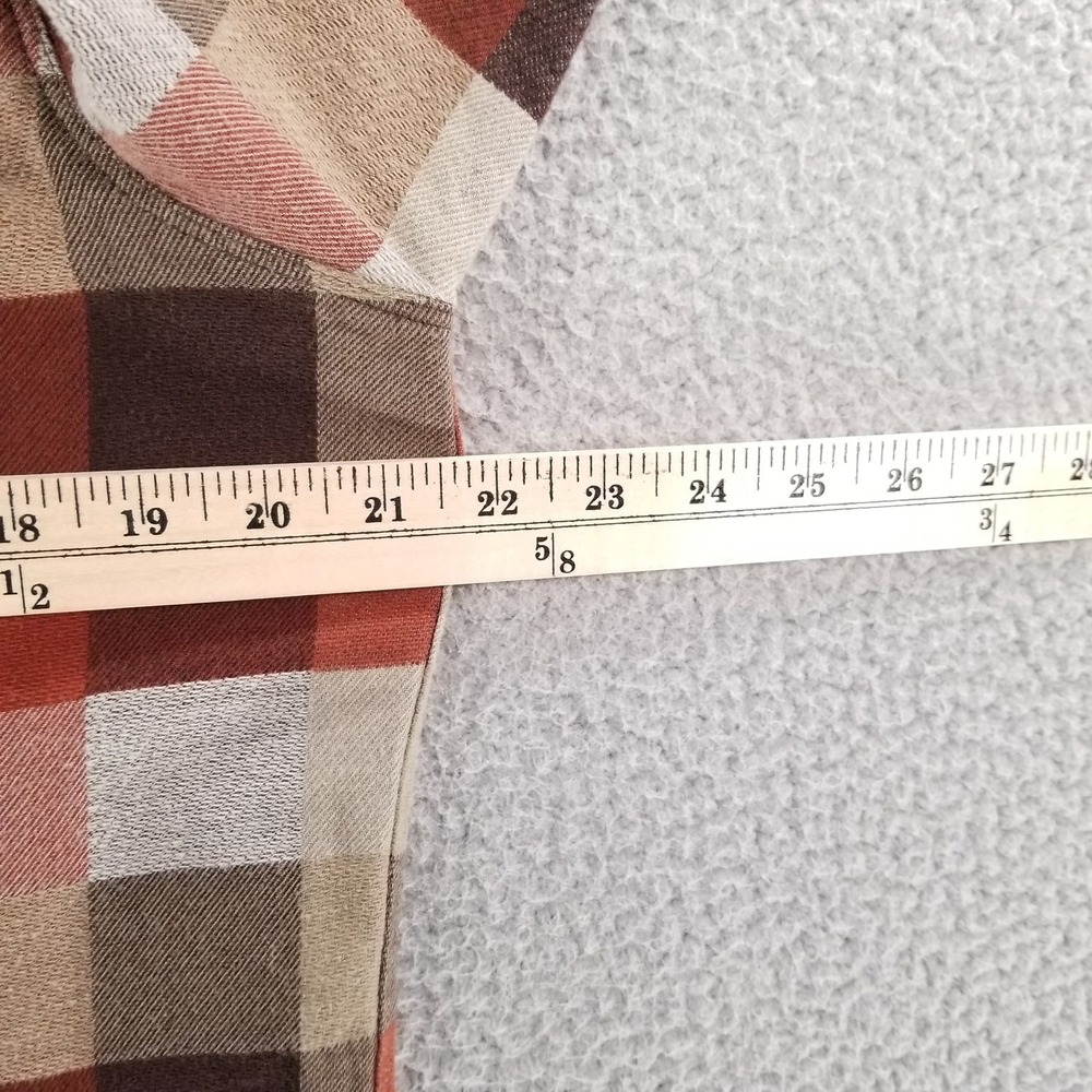 KUHL Shirt Mens Small Red Pixelatr Flannel Outdoor Hiking Plaid Performance - Picture 9 of 16